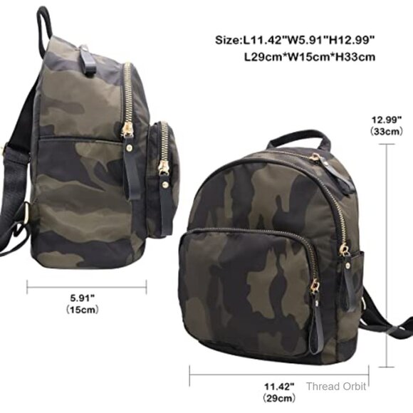 Nylon Medium Backpack Anti-Theft Travel Bag Tote Shoulder Bag main image 7